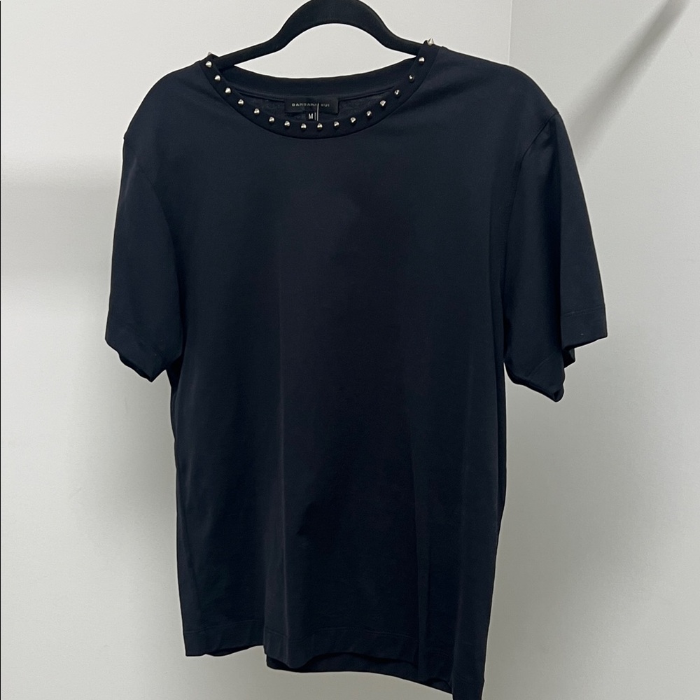 Barbara Bui Black Top with Studded Detail